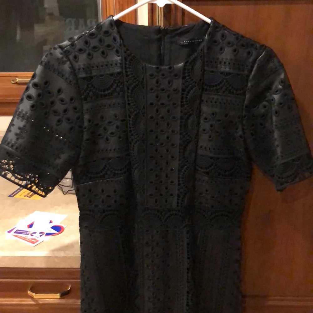 Zara Black Lace Mini Dress